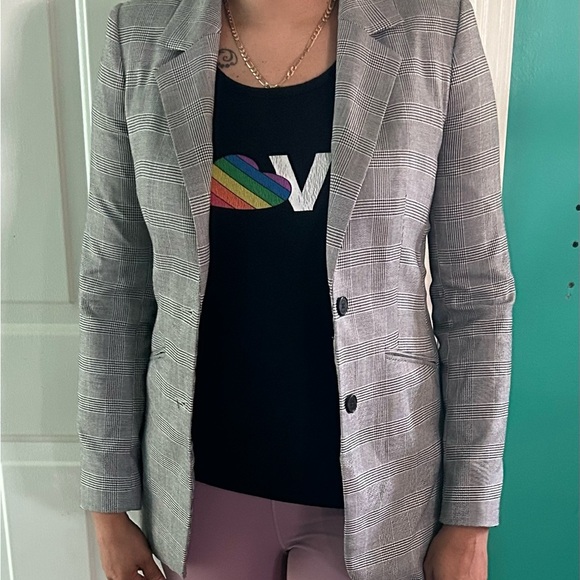 Calvin Klein Black and White Women's Jacket - Picture 9 of 13